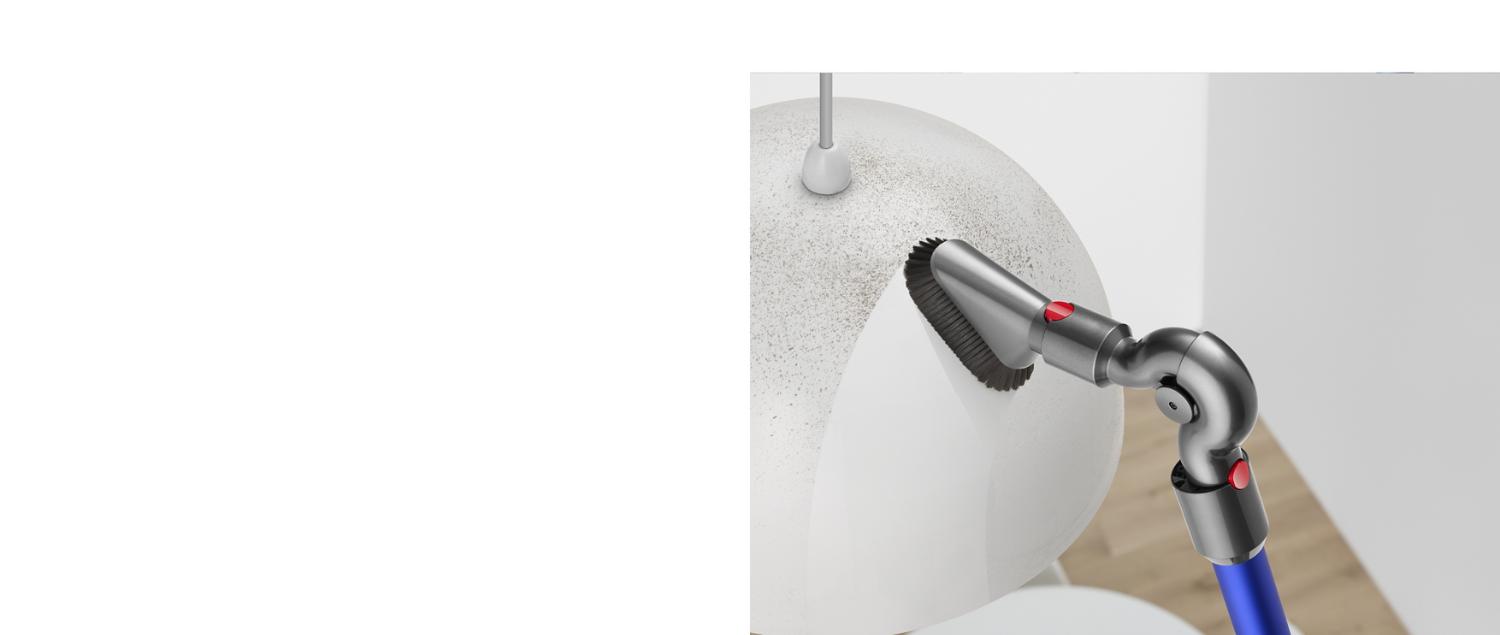 Dyson tool cleaning ceiling light